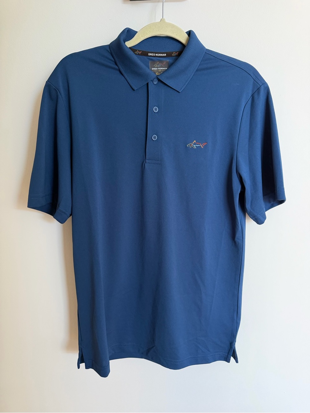Greg Norma Men's Blue Polo Size Large